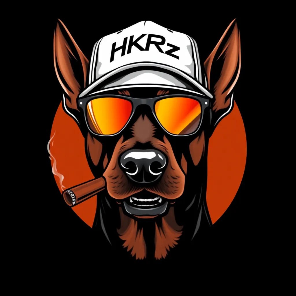HKRz Golf brand dog logo